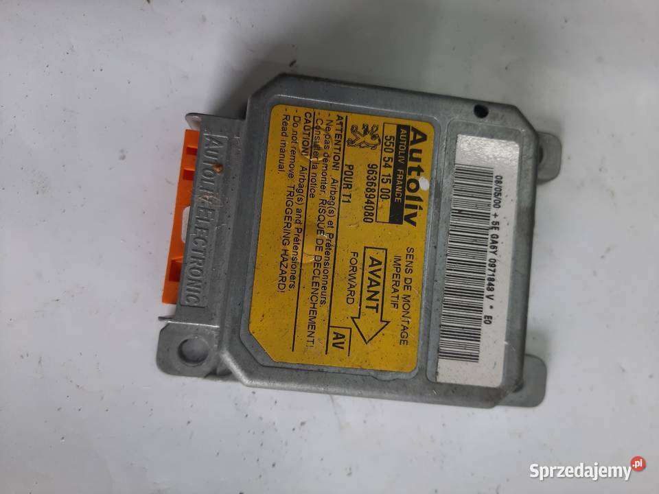 Peugeot 206 Sensor sterownik moduł poduszek Air łódzkie Ksawerów