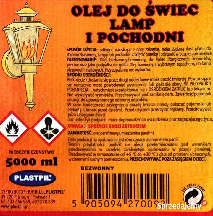 Lampa naftowa1L oleju do lamp6 dużych świec1m Wrocław
