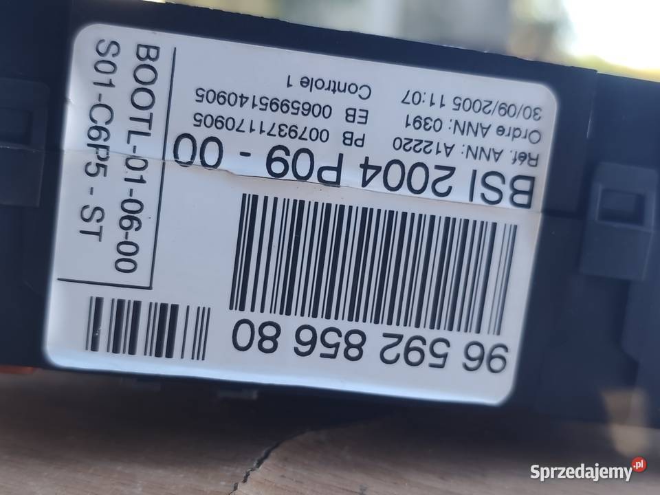 Komputer moduł BSI Citroen C3 osobowe