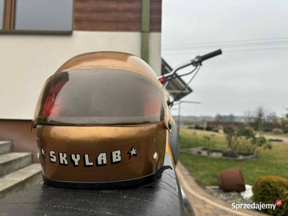 Kask motocyklowy z epoki PRL WSK MZ CZ Jawa
