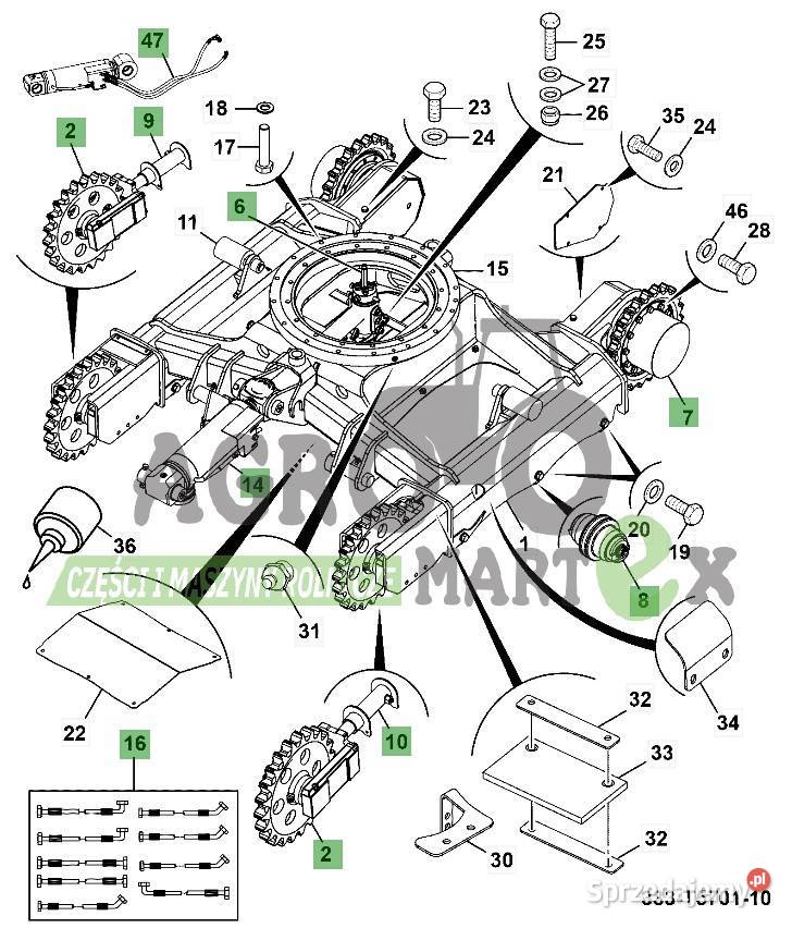 332S4308 23730010 23263900 23730010 ROLKA Wichrów