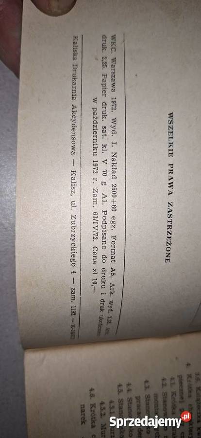 Karta BHP PRL 1972 Oryginalny Poradnik Chemika sprzedam