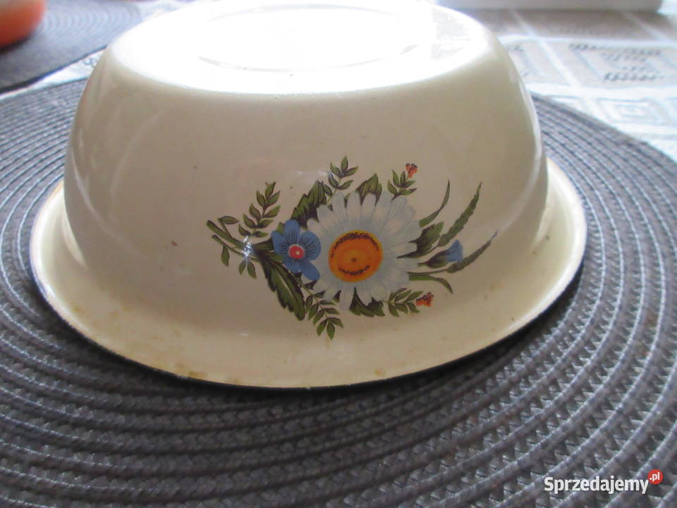 Metalowe miseczki z wzorami wielokolorowy wielkopolskie Słupca sprzedam