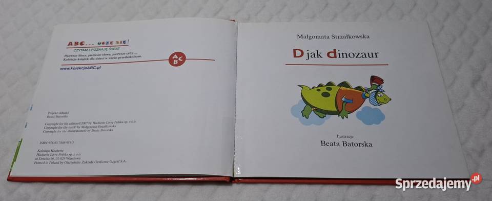ABC Uczę się D dinozaur Strzałkowska Hachette