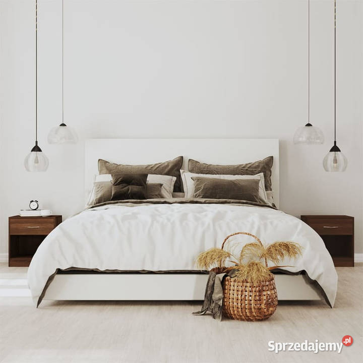 Szafki nocne z szufladą 2 brązowy dąb WM342588 Nocne Warszawa