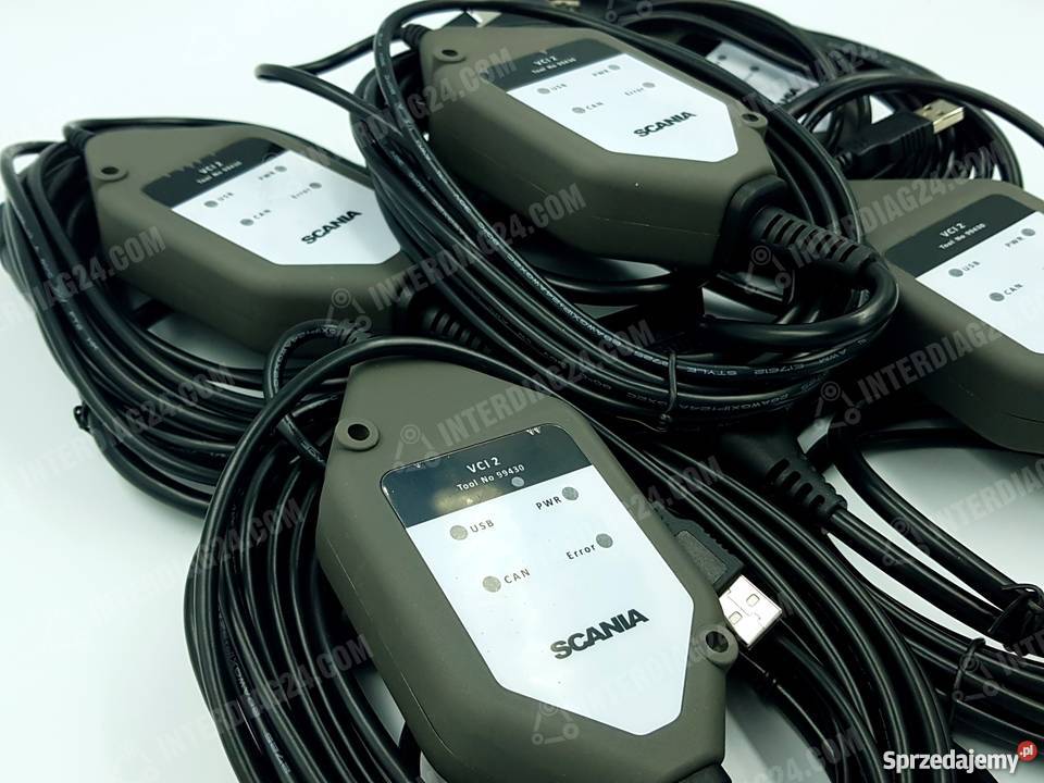 SCANIA interfejs diagnostyczny VCI2 SDP3 XCOM Złącze OBD II Mława