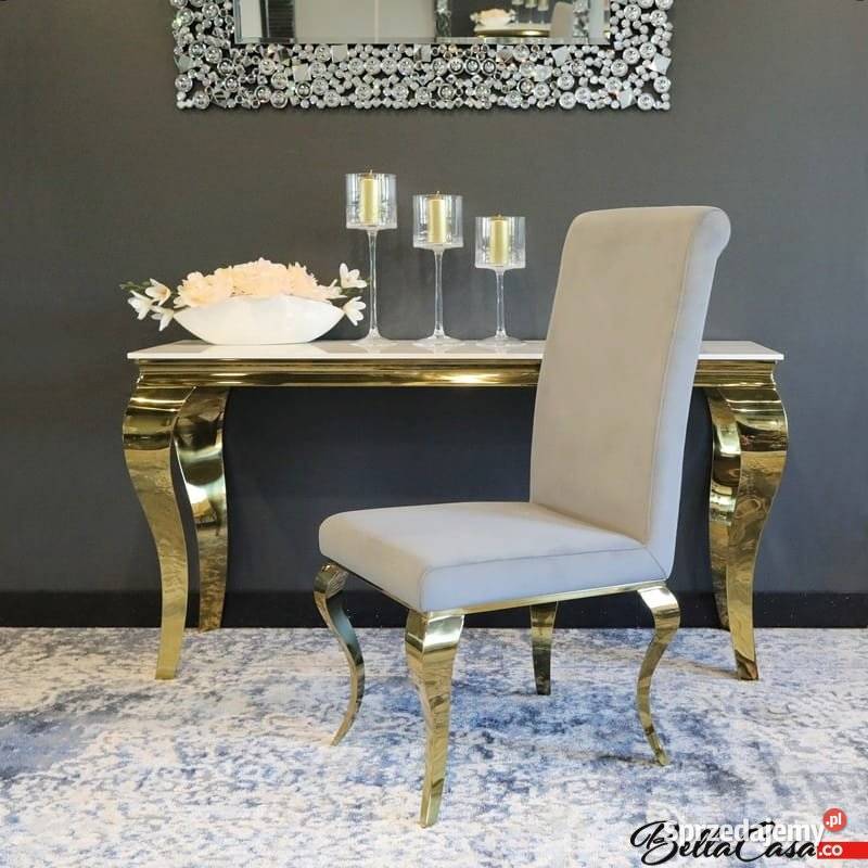 Krzesła glamour Premier Gold Złote Do Jadalni Warszawa sprzedam