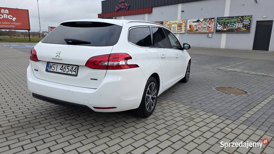 Peugeot 308 2016 silnik 20 diesel automat ładny biały Kętrzyn