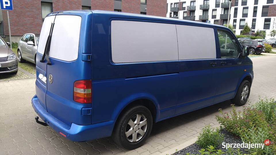 volkswagen transporter t5 4x4 25 tdi LONG nieuszkodzony Samochody osobowe Szczecin