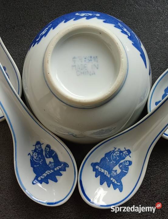 Porcelana chińska miseczka 4 łyżki do ramenu Łęczyca