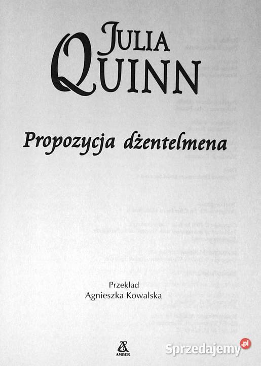 Propozycja dżentelmena Julia Quinn