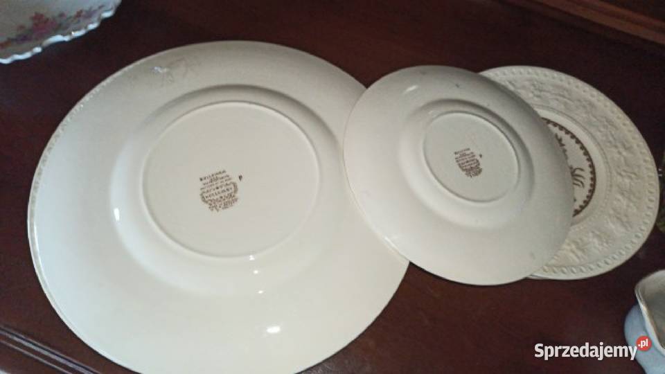 Talerz WESLLEY Made in England Reliefy kolor Gdańsk