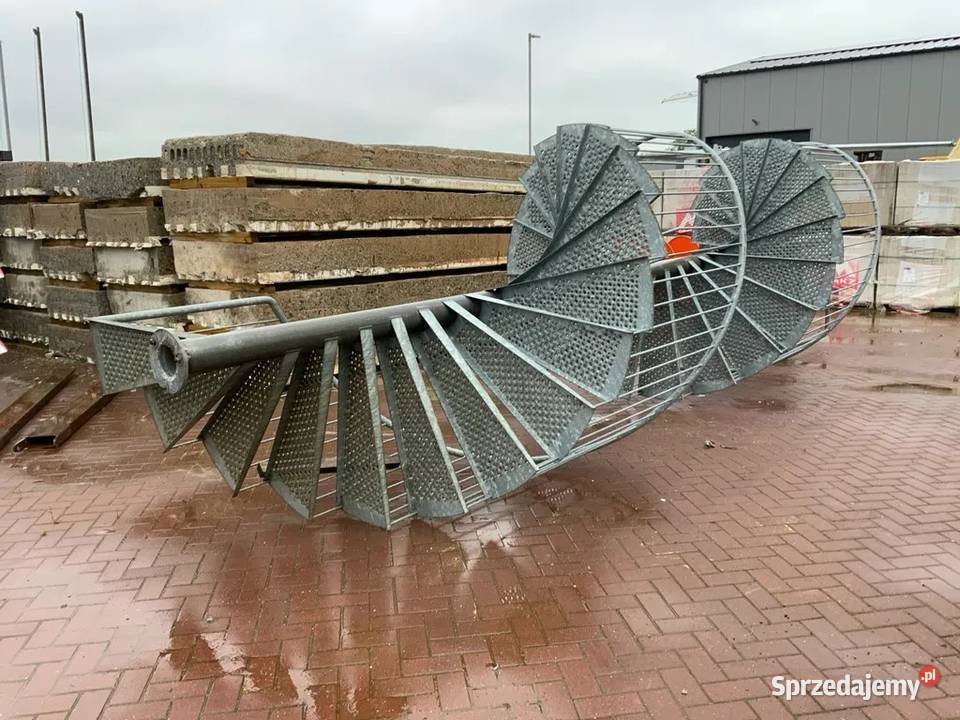 Schody techniczne ewakuacyjne okrągłe ocynkowane Buk