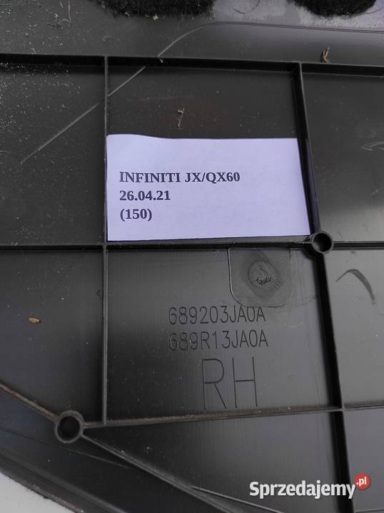 OSŁONA BOCZNA POD DESKĘ PRAWA INFINITI QX60 JX 1 osobowe Nowy Tomyśl sprzedam