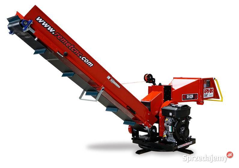 Rębak REMET CNC RPS120 27 taśmociąg 3 m Leśnictwo Gorlice