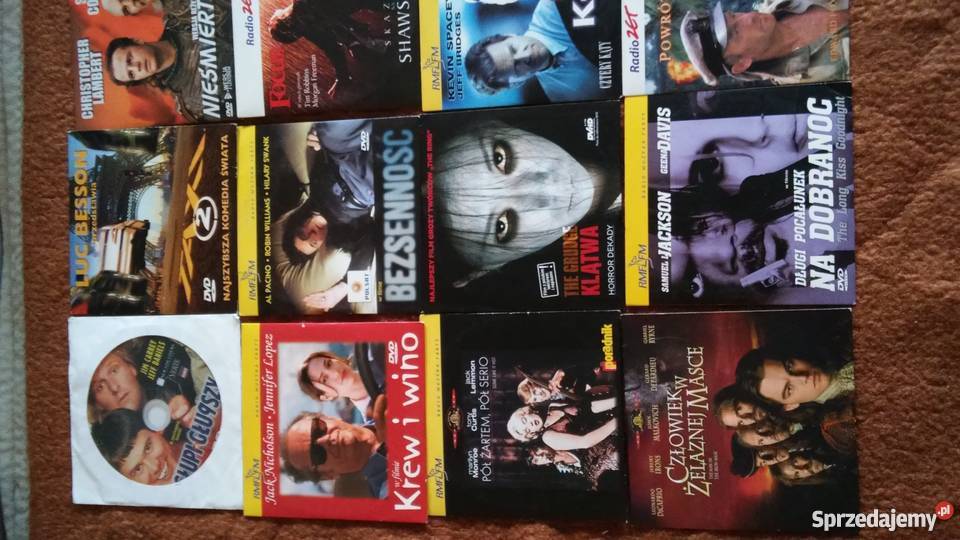 Filmy na DVD z gazet 60 sztuk mazowieckie Pruszków sprzedam