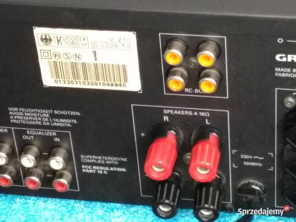 Wzmacniacz Grundig V210 mocny i sprawny WYSYŁKA Wzmacniacze i pokrewne Jasło