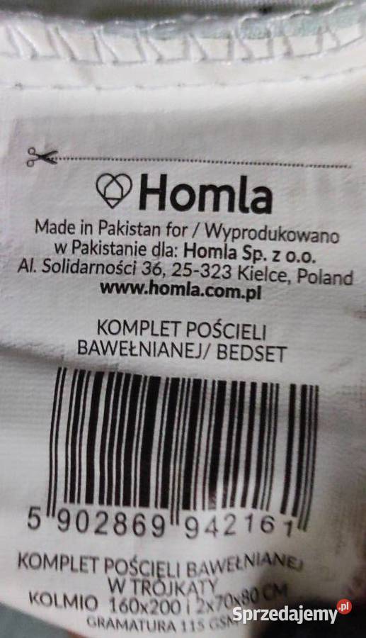 poszwa poszewka na kołdrę poduszkę komplet Homla