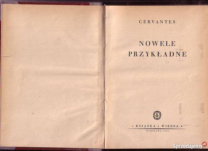8603 NOWELE PRZYKŁADNE CERVANTES Czyrna sprzedam
