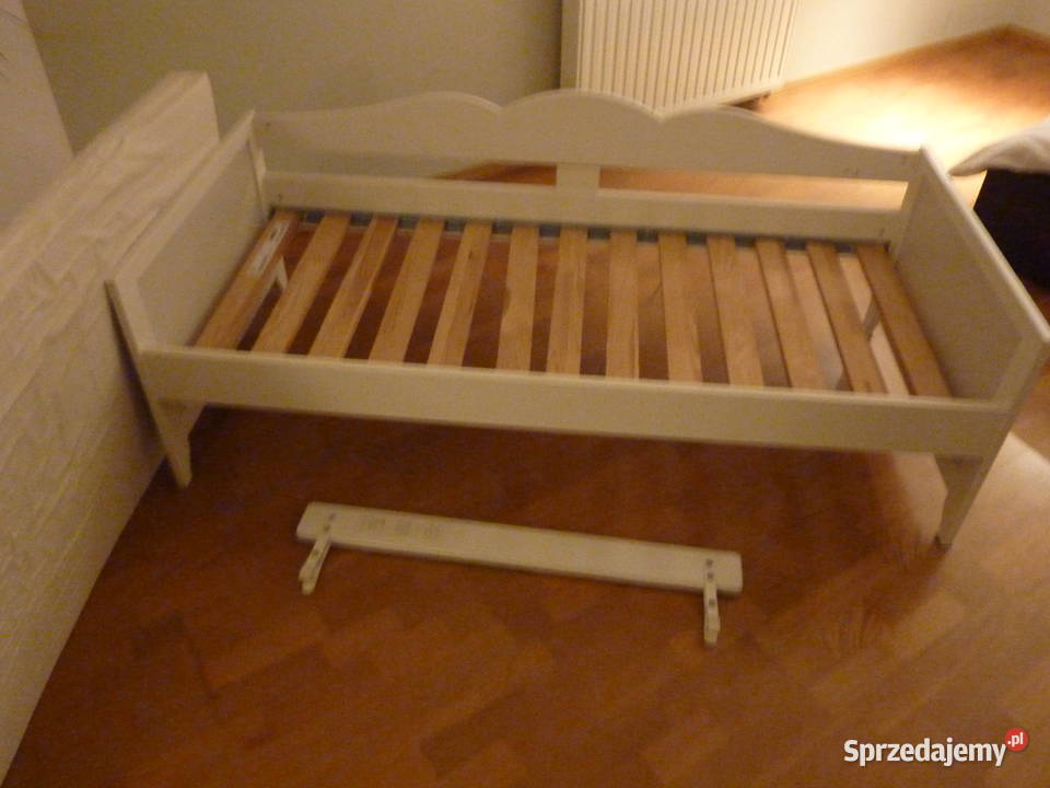 łóżeczko dziecięce drewniane białe 70x160 Dom i Ogród Rembelszczyzna