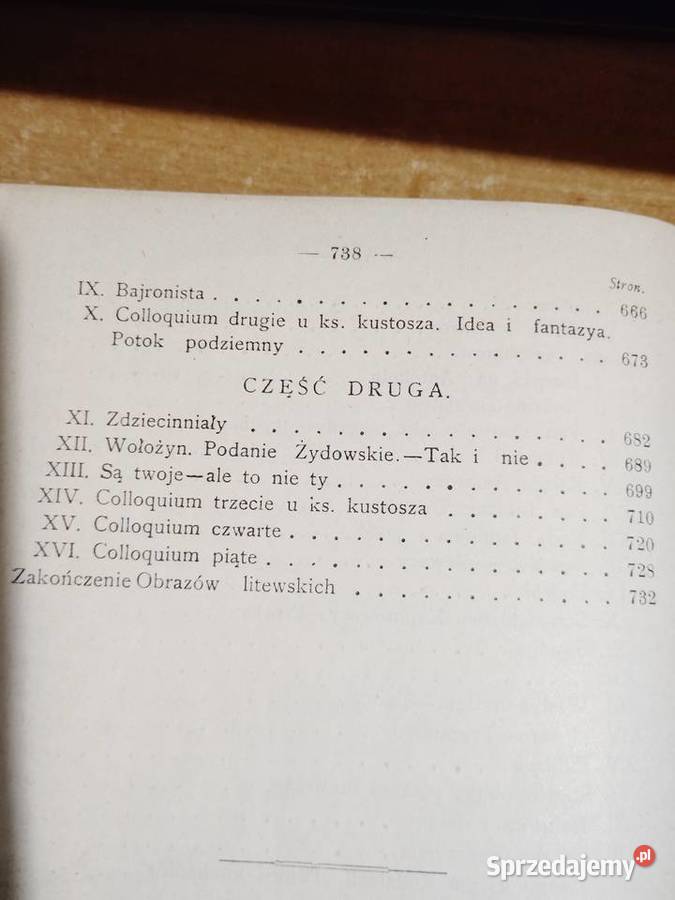 WYBÓR PISM IGNACEGO CHODŻKI OBRAZY LITEWSKIE wielkopolskie Iwno