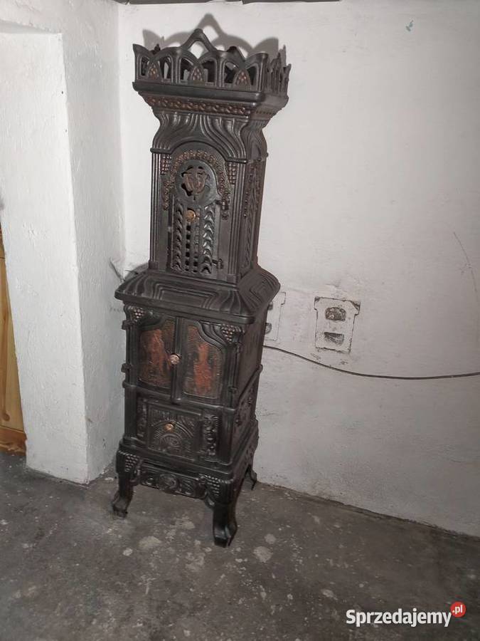 Żeliwny zabytkowy piec antyk Solarnia