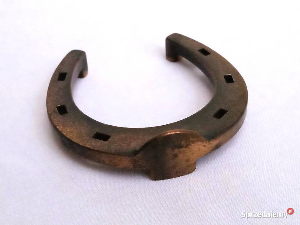 Miedziana podkowa na szczęście podkówka miedź Dekoracje i ozdoby