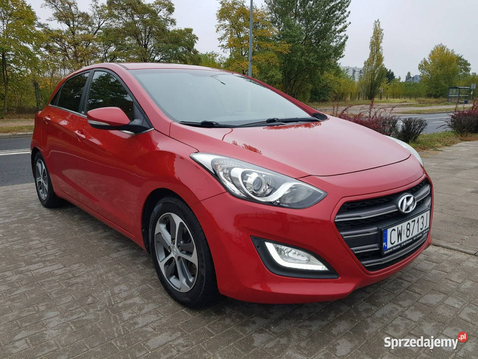 Hyundai i30 16 Benzyna Klima Czarna Podsufitka czujnik zmierzchu kujawsko-pomorskie Włocławek