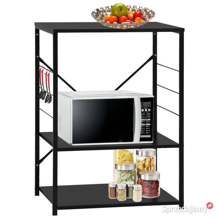 Szafka na mikrofalówkę czarna 60x396x795 Warszawa