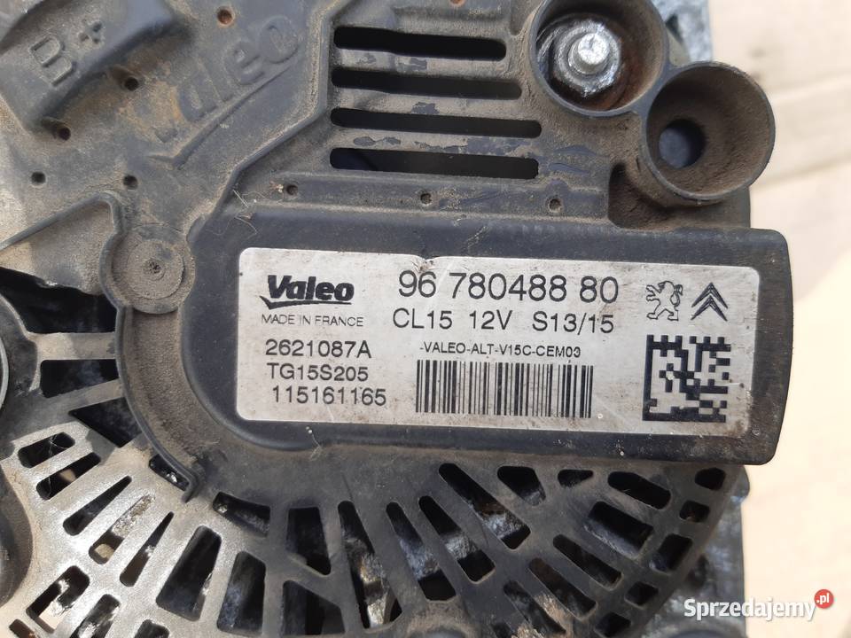 Citroen Peugeot 16 HDI Alternator CL15 Valeo7 Mińsk Mazowiecki