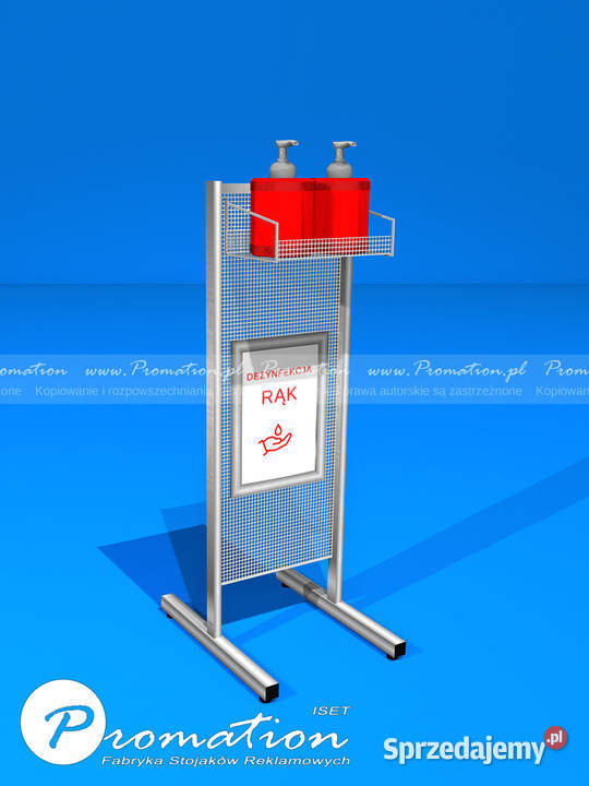Stojak stolik stand na środki do dezynfekcji rąk Warszawa