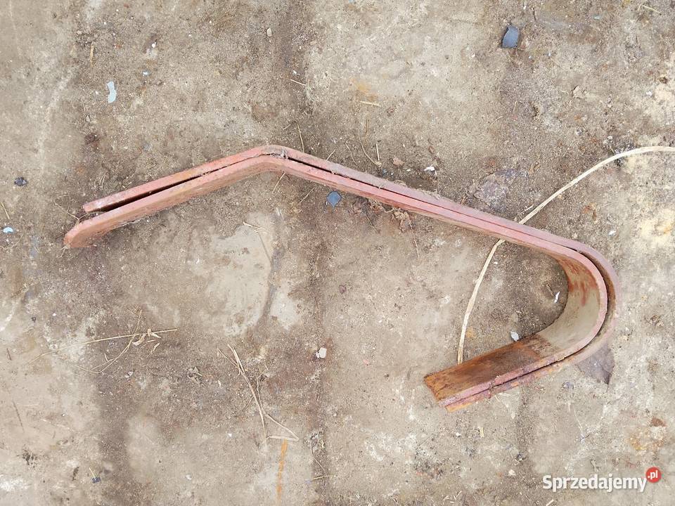 Stare siedzisko siedzenie metalowe z oparciem Mirzec