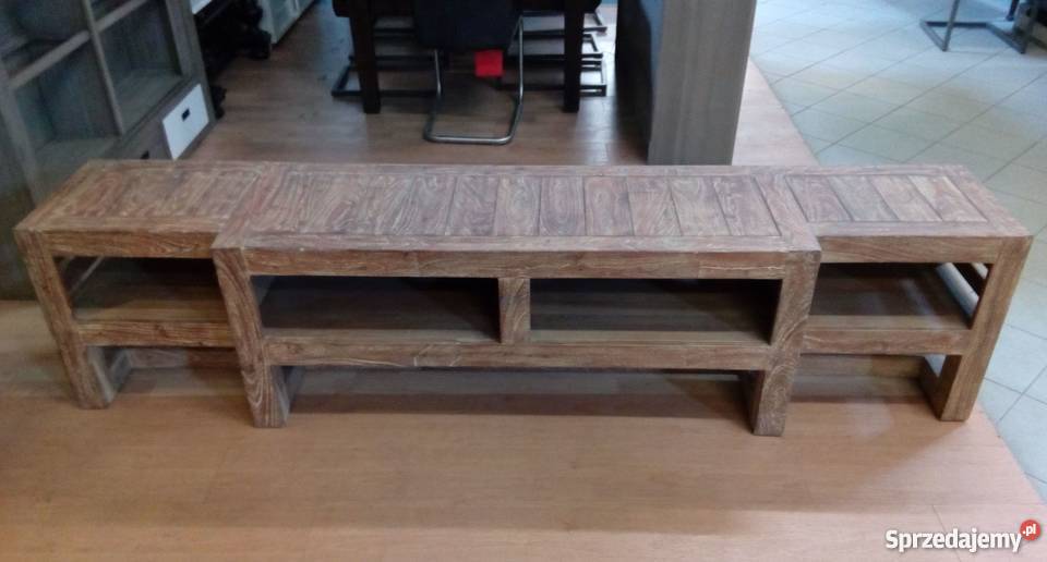 Szafka pod telewizor rtv z drewna egzotycznego