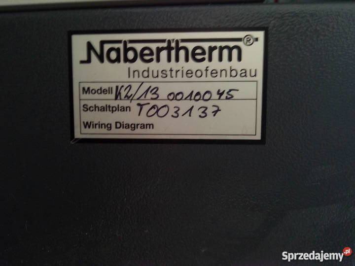Piec tyglowy firmy Nabertherm Model K213 Produkcja Poznań