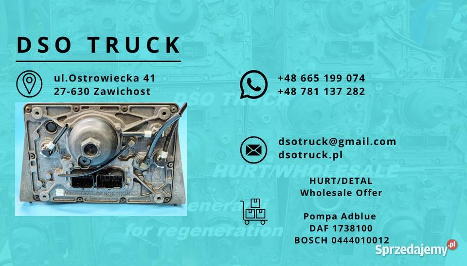 1738100 Bosch 0444010012 Pompa adblue Modul DAF ciężarowe