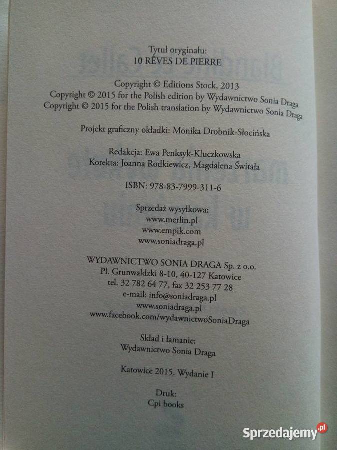 Marzenia wykute w kamieniu 2015r Blandine Le Dąbrowa Górnicza