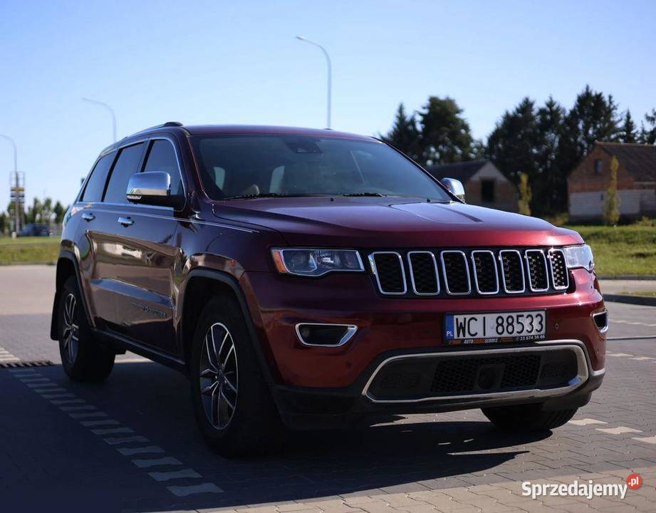 Jeep Grand Cherokee Limited 36 benzyna 286 2020r bordowy Jeep mazowieckie Ciechanów