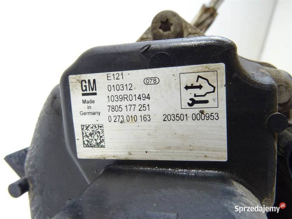 POMPA WSPOMAGANIA OPEL INSIGNIA A 7805177251 20 osobowe Pompy wspomagania