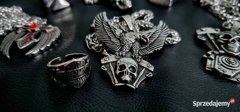 wisiorek zawieszka czaszka orzeł chopper Ozdoby mazowieckie Sochaczew