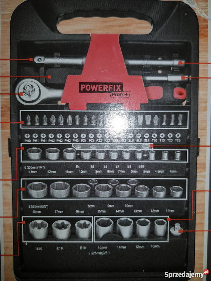 Zestaw kluczy nasadowych 61 części nowy mazowieckie sprzedam