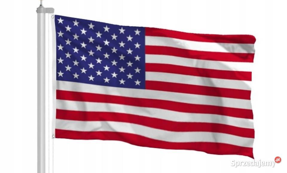Oryginalna flaga USA 90x58 Stany Zjednoczone Rewal