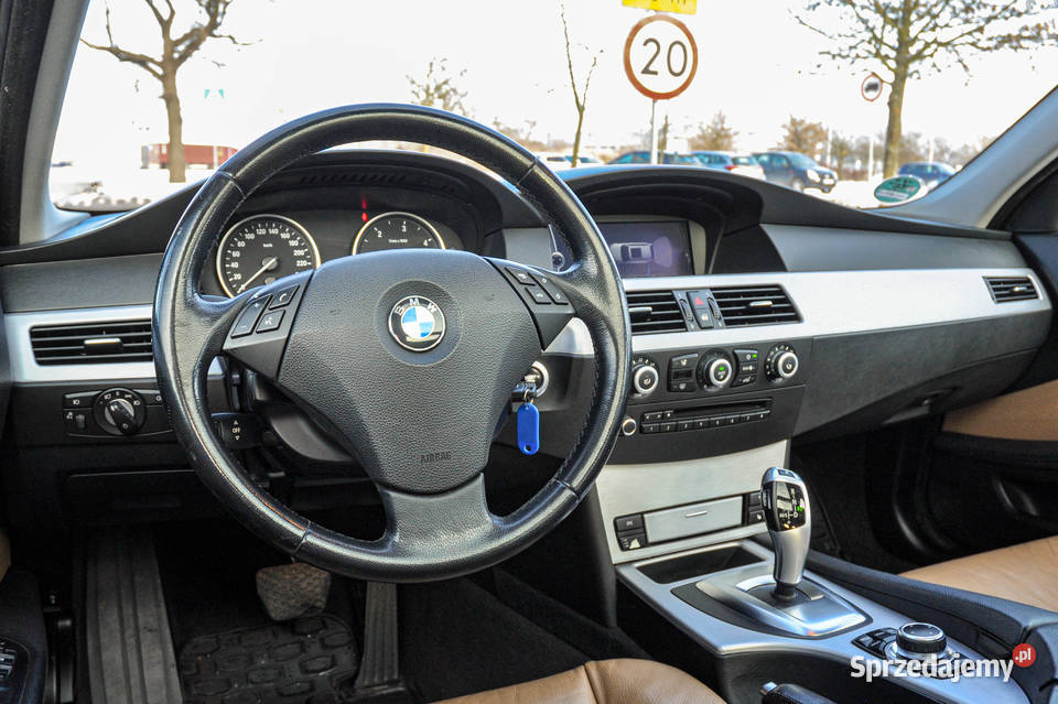 BMW Seria 5 Automat Lift 2009 r Skóry automatyczna Wrocław