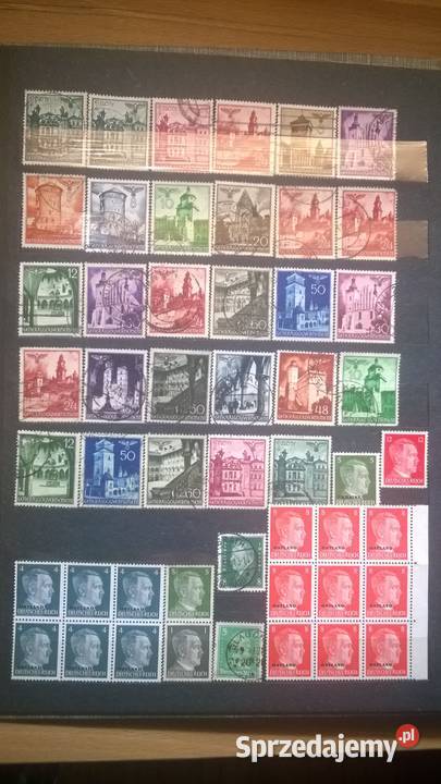 znaczki NIEMCY zestaw 92 stemplowane Warszawa