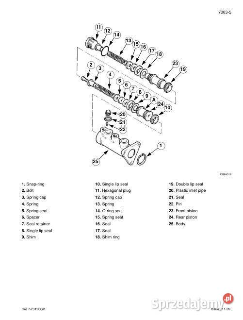 Case 595SLE 595LSP instrukcja naprawy świętokrzyskie Kielce sprzedam