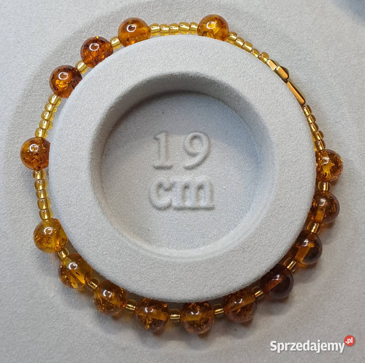 Bransoletka różaniec dziesiątka różańca BURSZTYN Warszawa