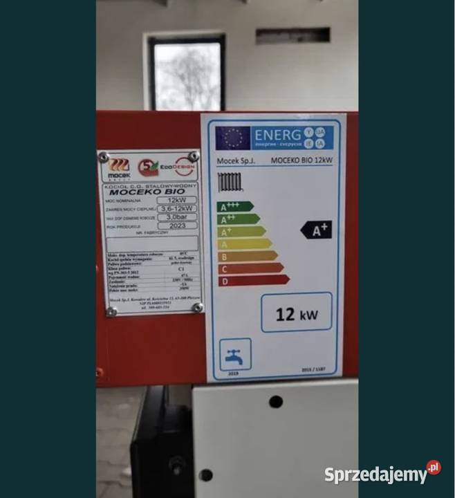 Kocioł na pellet drewno Moceko 12kW piec na Gliwice