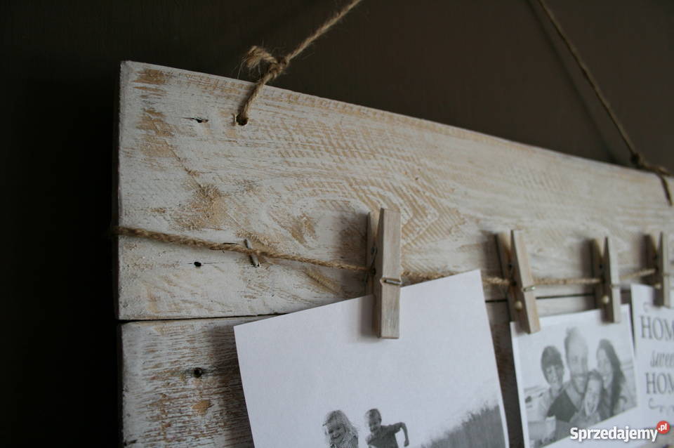 Tablica na zdjęcia drewniana rustykalna ramka podkarpackie Mielec sprzedam