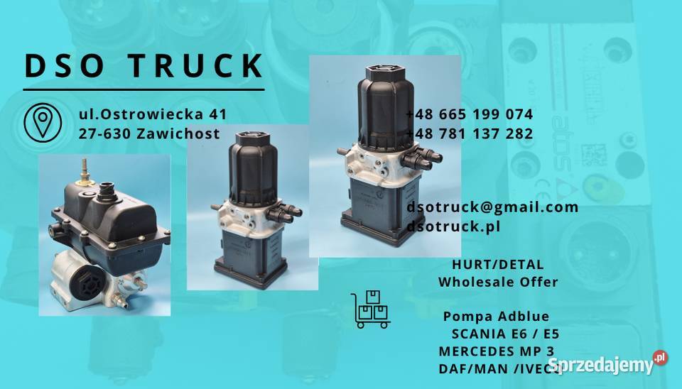 A0001407878 Pompa Modul ADBLUE MERCEDES MP Pozostałe Zawichost