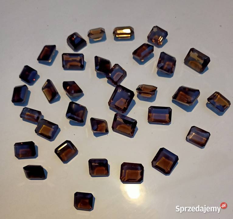 Kwarc dymny Kamień luźny szlifowany 220 sztuk ok Pozostałe Szczecin