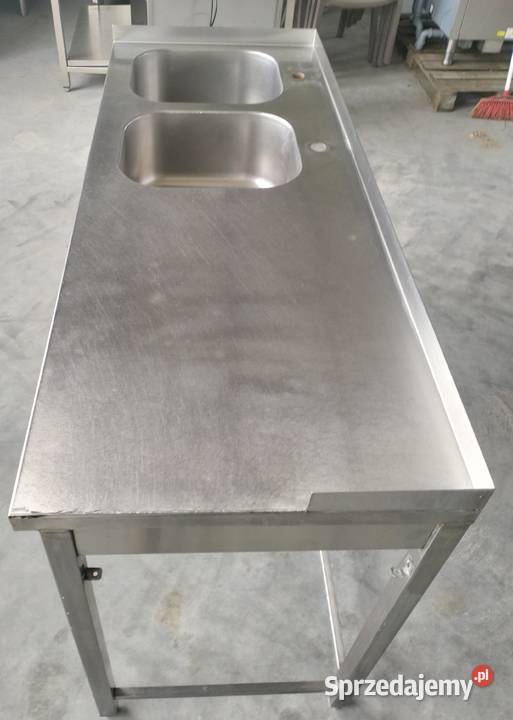 Zlew gastronomiczny 2komorowy 153x60x95
